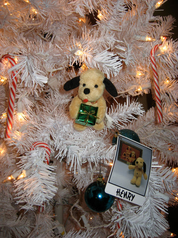 Tiny Henry Dog Christmas Ornament